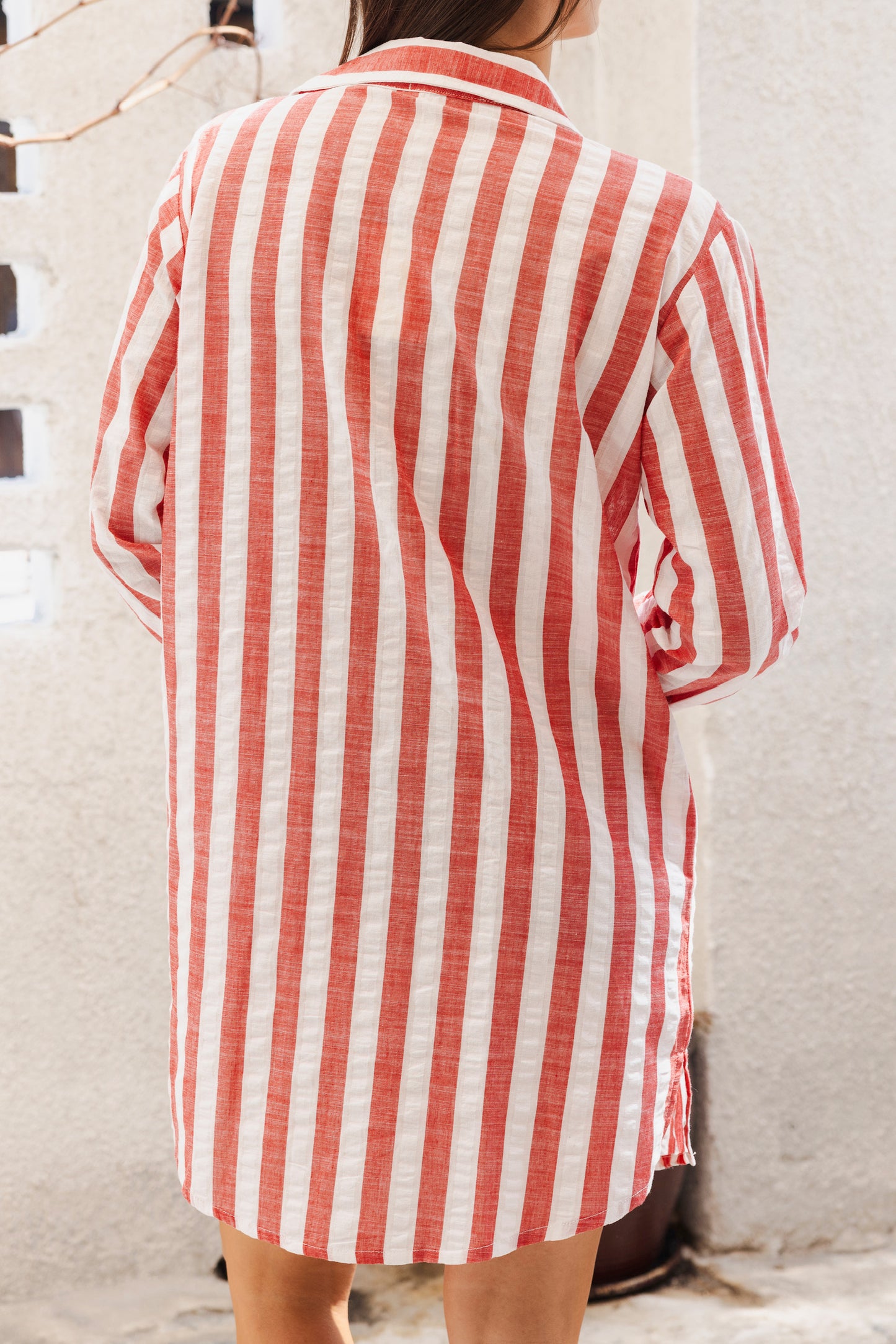GOLDIE RED/WHITE STRIPE